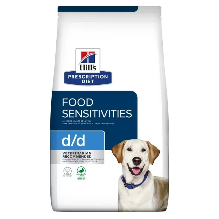 HILL'S PRESCRIPTION DIET Food Sensitivities d/d au canard et au riz pour chien - Sac de 12 kg