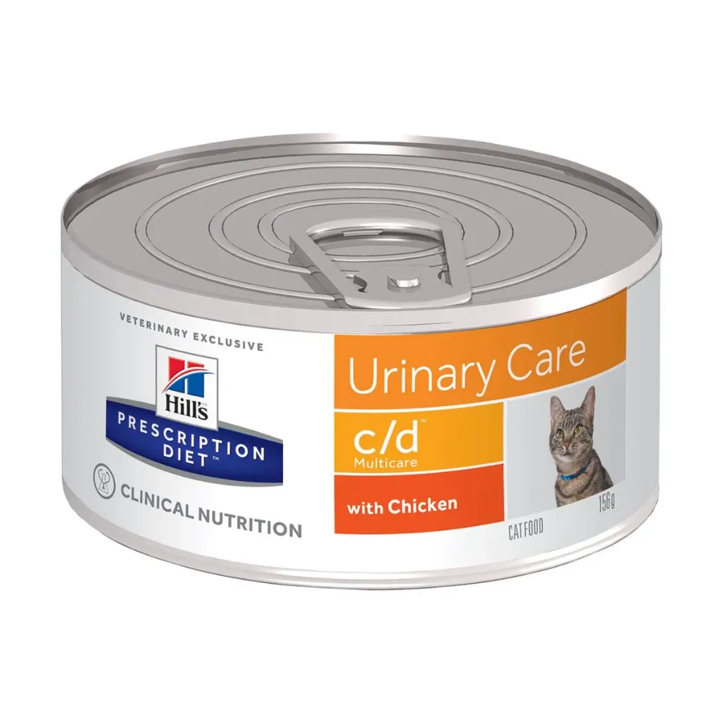 HILL'S PRESCRIPTION DIET Urinary Care c/d Multicare au poulet pour chat - 24 boites de 156 g
