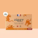 ZIGGY Pâtée Chat Stérilisé Sans Céréales Poulet, Tomates & Olives - 4x100g