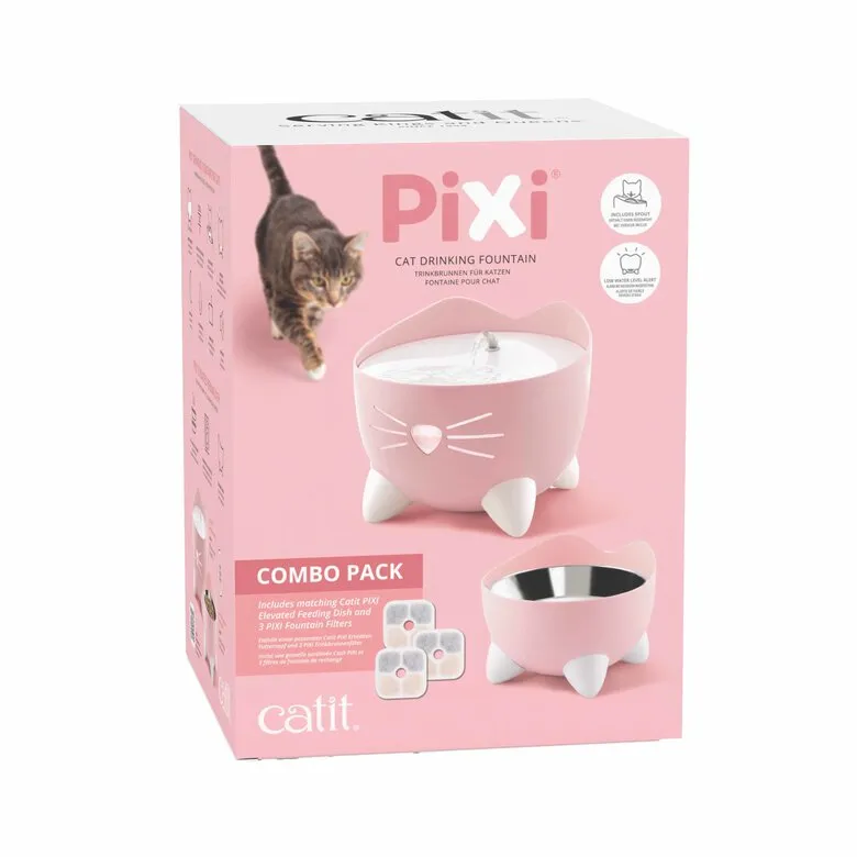 Catit - Fontaine + Gamelle Pixi Combo pack pour Chats