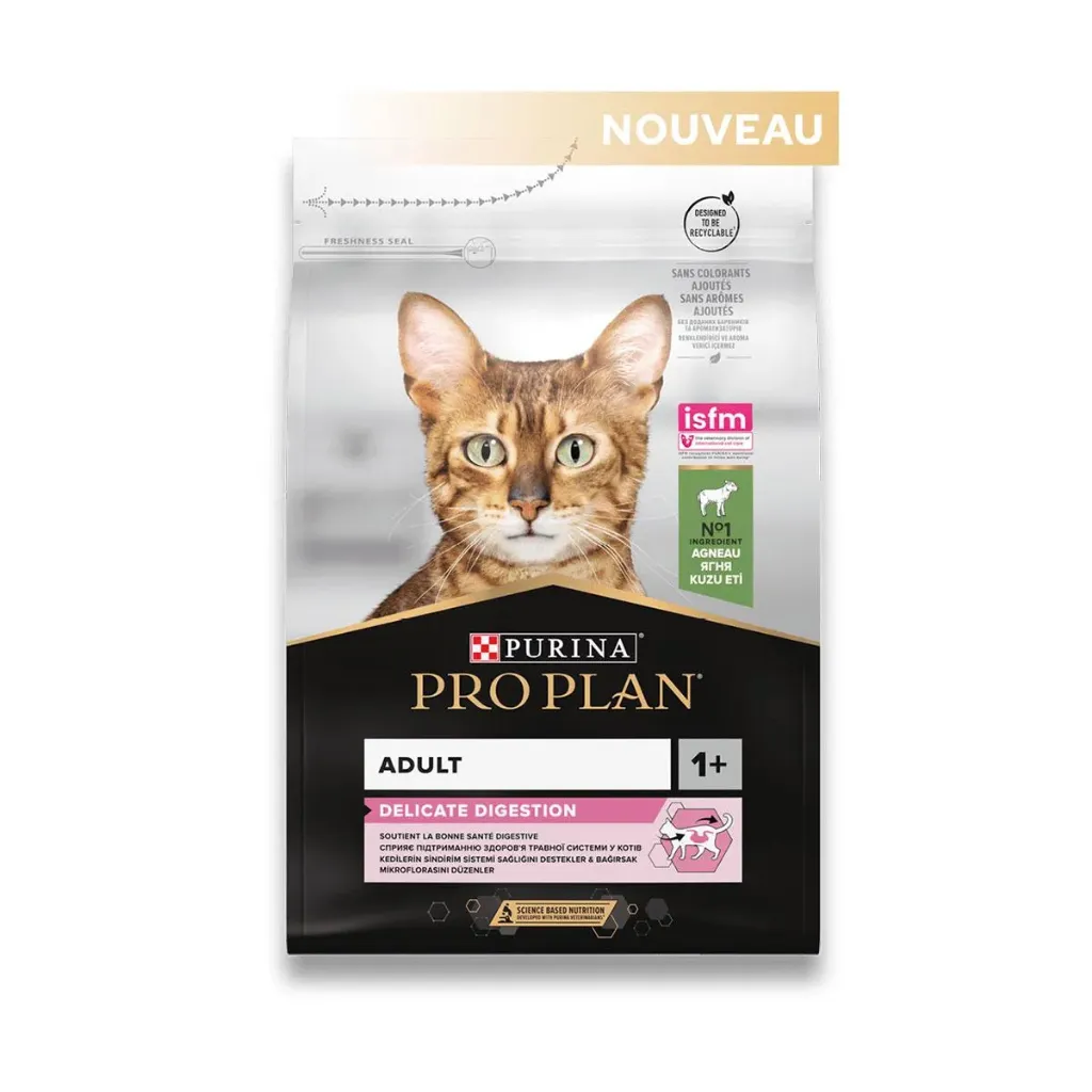 [9039] PURINA PRO PLAN Delicate Digestion Adult 1+ à l'agneau pour chat - Sac de 3 kg