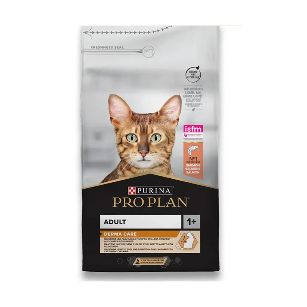 PURINA PRO PLAN Derma Care Adult 1+ au saumon pour chat - Sac de 1,5 kg