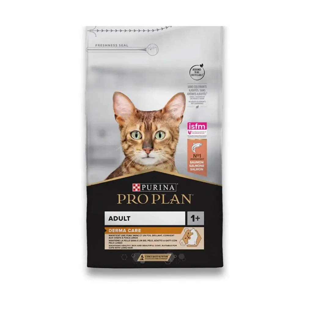 PURINA PRO PLAN Derma Care Adult 1+ au saumon pour chat - Sac de 3 kg