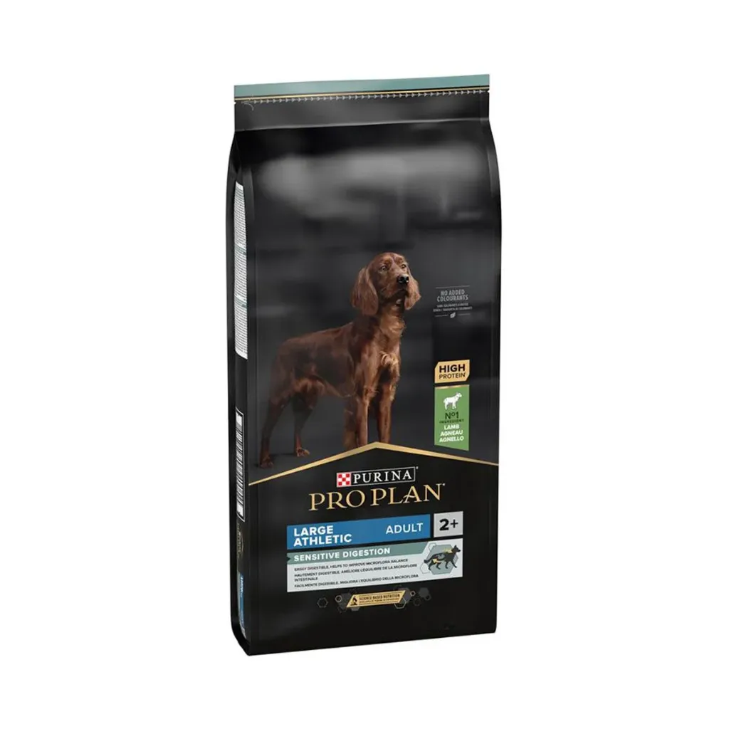 [11872] PURINA PRO PLAN Sensitive Digestion Large Athletic Puppy <2 à l'agneau pour chien - Sac de 12 kg