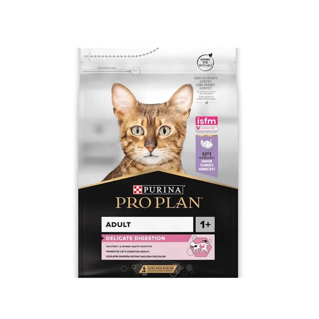 PURINA PRO PLAN Delicate Digestion Adult 1+ à la dinde pour chat - 26 sachets de 85 g