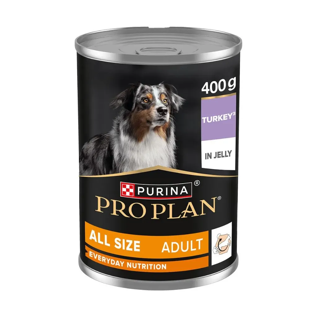 [32702] PURINA PRO PLAN All Sizes Adult à la dinde pour chien - Boite de 400g