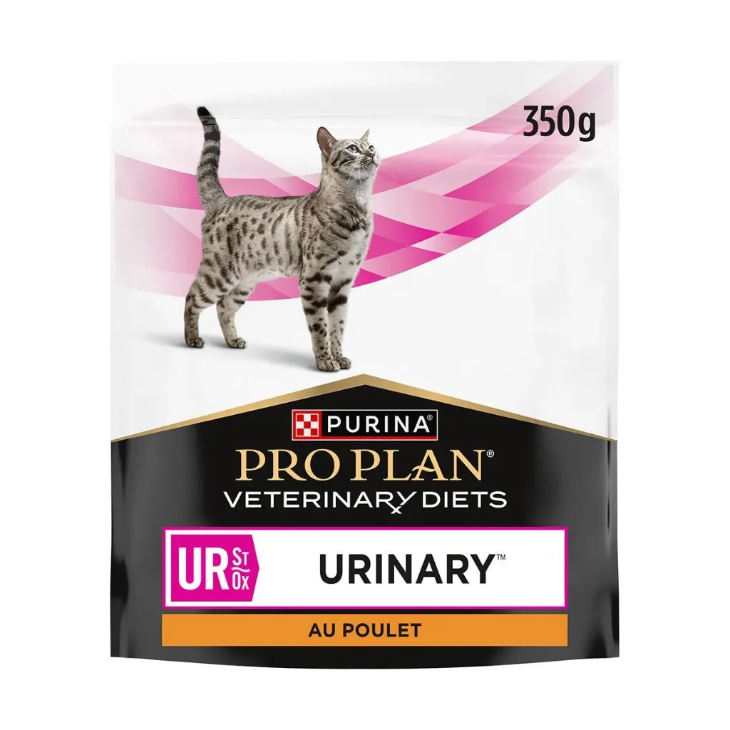 PRO PLAN Veterinary Diets UR ST/OX URINARY pour chat au poulet - Sac de 350g