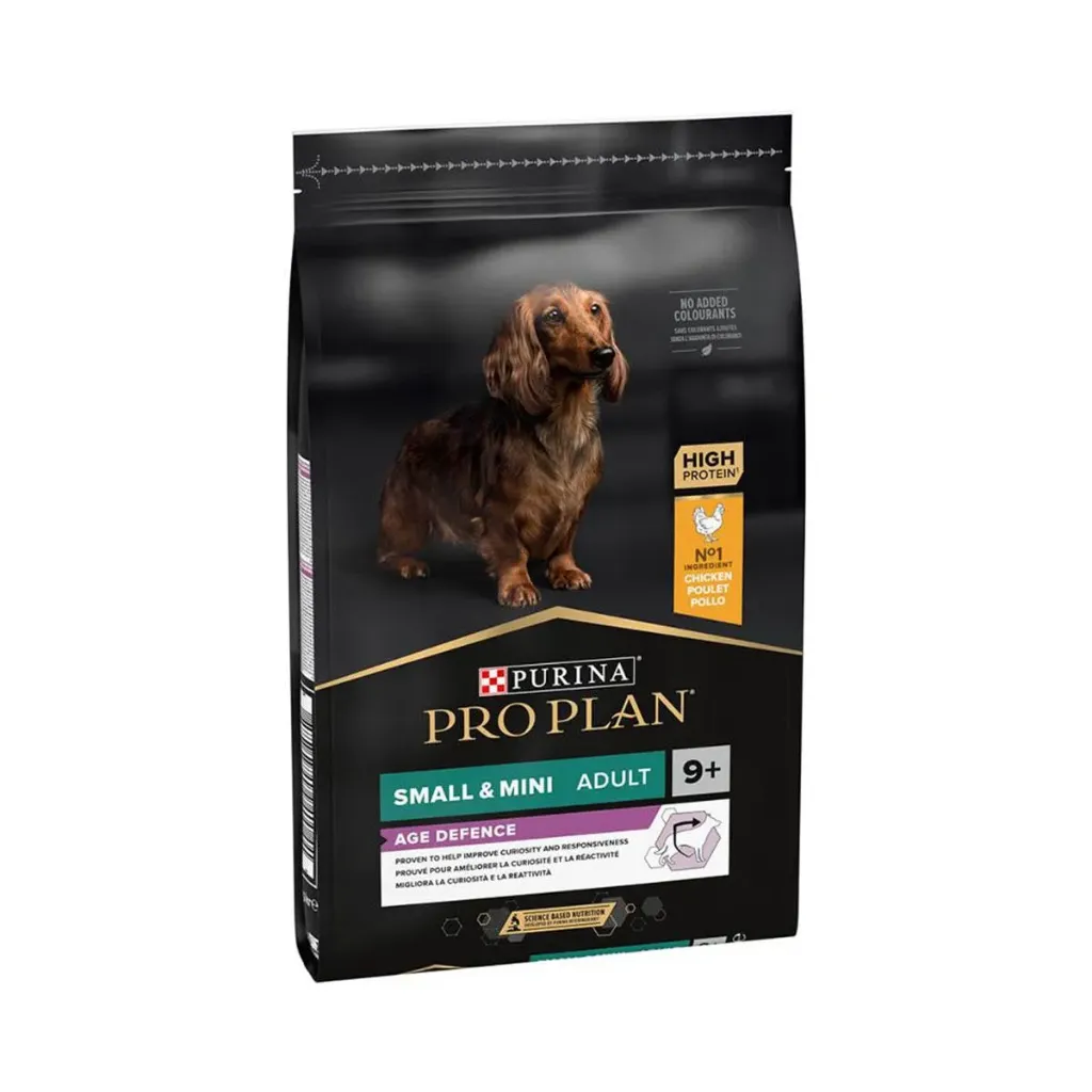 [52378] PURINA PRO PLAN Age Defence Small & Mini Adult 9+ au poulet pour chien - Sac de 7 kg
