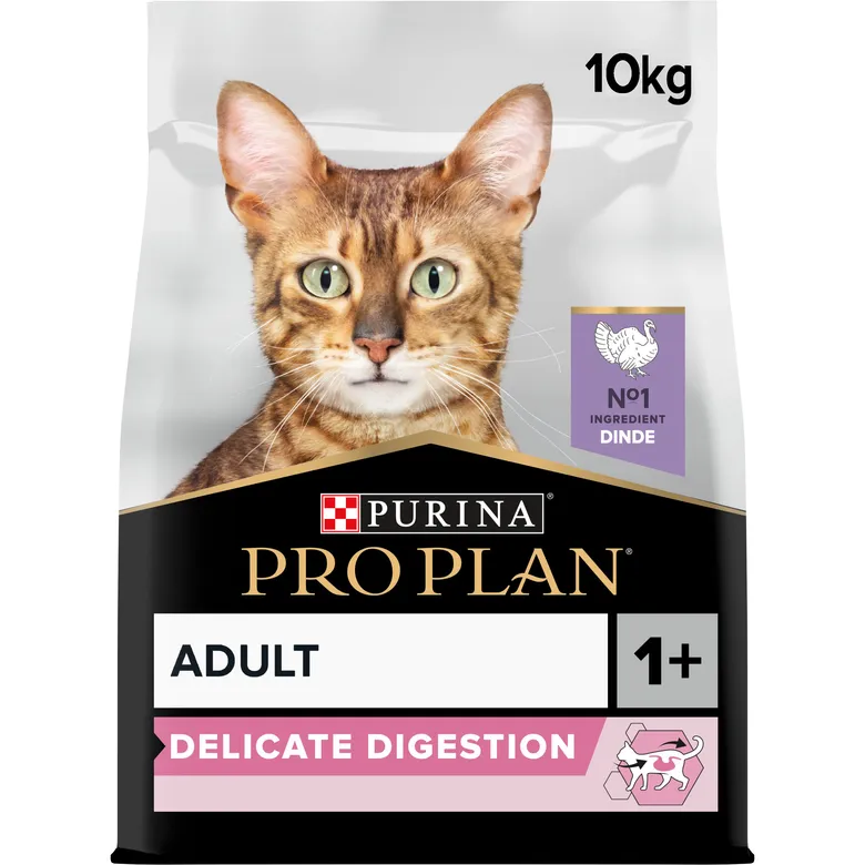 [77246] PURINA PRO PLAN Delicate Digestion Adult 1+ à la dinde pour chat - Sac de 10 kg