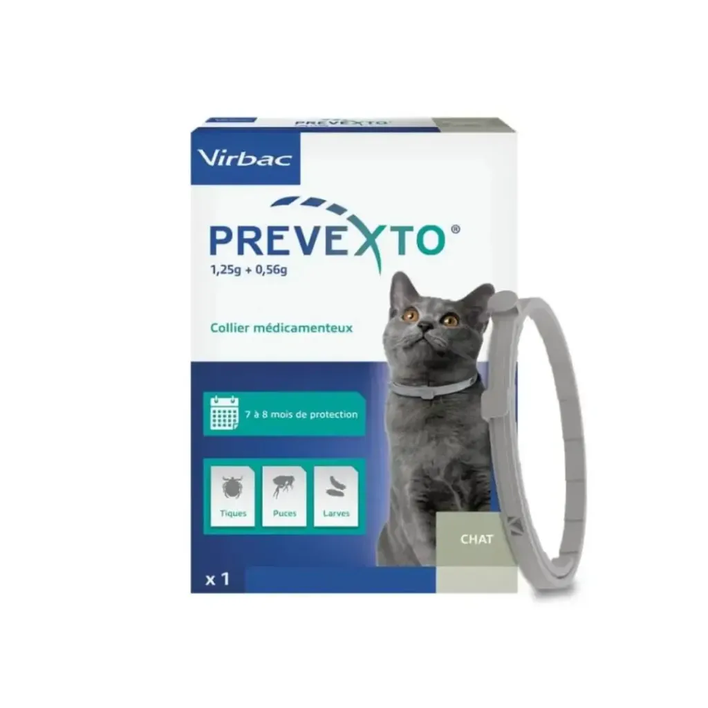 Prevexto Collier Antiparasitaire pour Chats