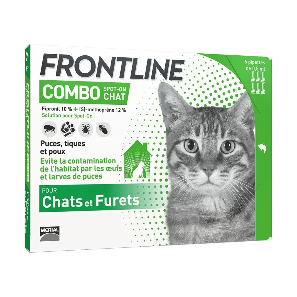 FRONTLINE COMBO SPOT-ON CHAT - 6 pipettes