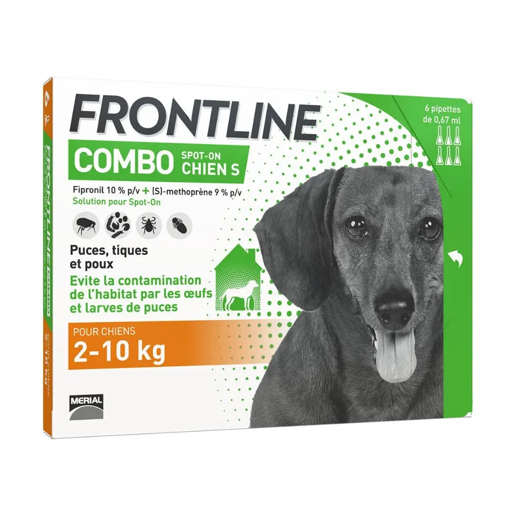 FRONTLINE COMBO SPOT-ON CHIEN S - 6 pipettes