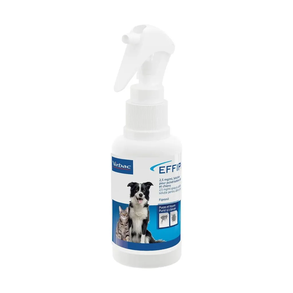 VIRBAC EFFIPRO SPRAY ANTIPARASITAIRE CHATS ET CHIENS - 100 mL