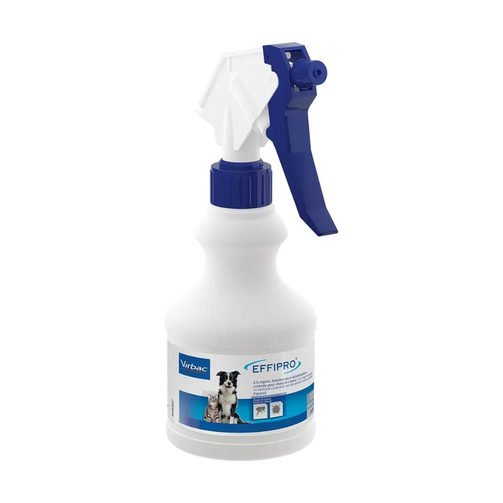 VIRBAC EFFIPRO SPRAY ANTIPARASITAIRE CHATS ET CHIENS - 250 mL