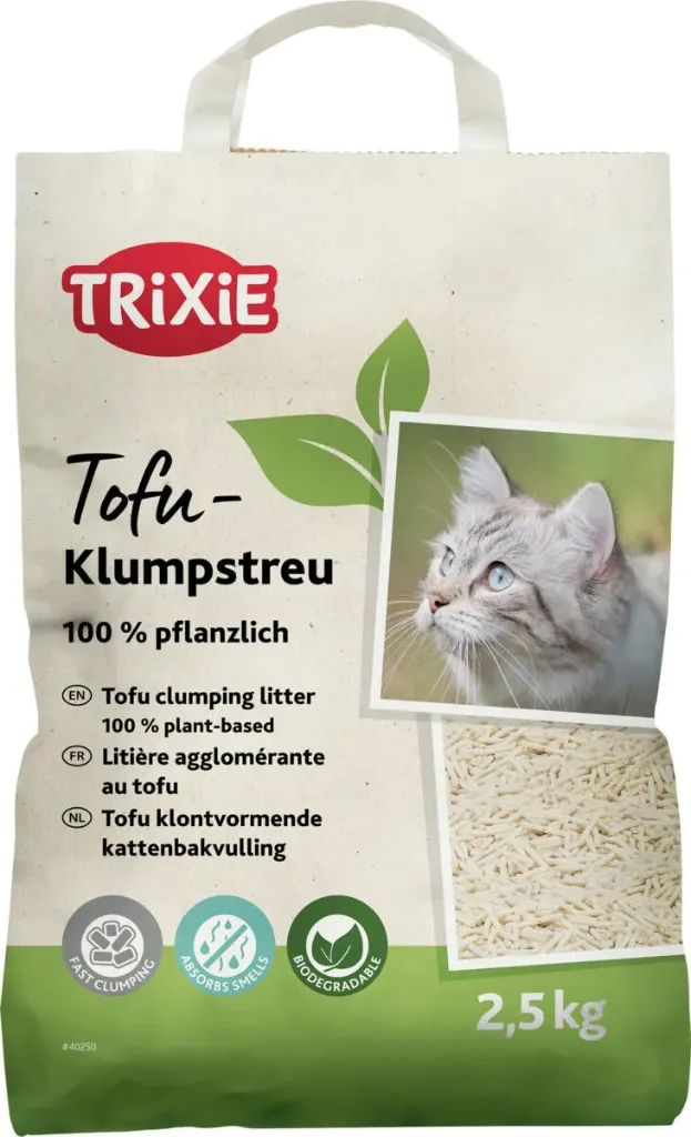 Litière agglomérante au tofu 2,5 kg Trixie