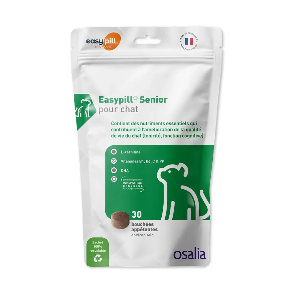 [10532] OSALIA EASYPILL Senior pour chat - Sachet de 60 g (30 boulettes environ)