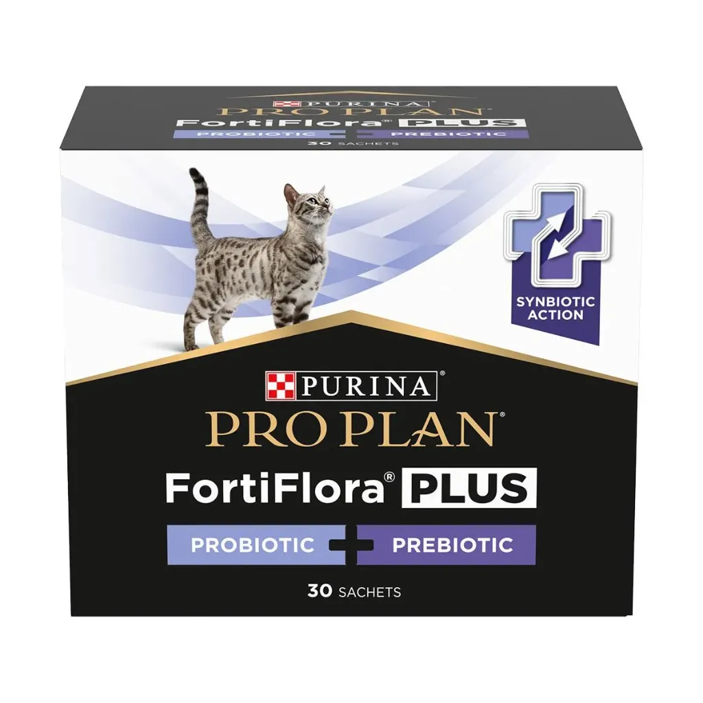 [32208] Purina Pro Plan FortiFlora PLUS Probiotique pour chat - Boîte de 30 sachets de 1.5g