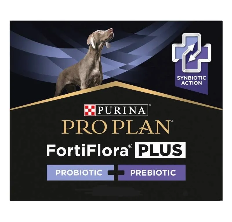 PURINA PRO PLAN FortiFlora Plus Probiotique pour chien - Boîte de 7 sachets de 1g