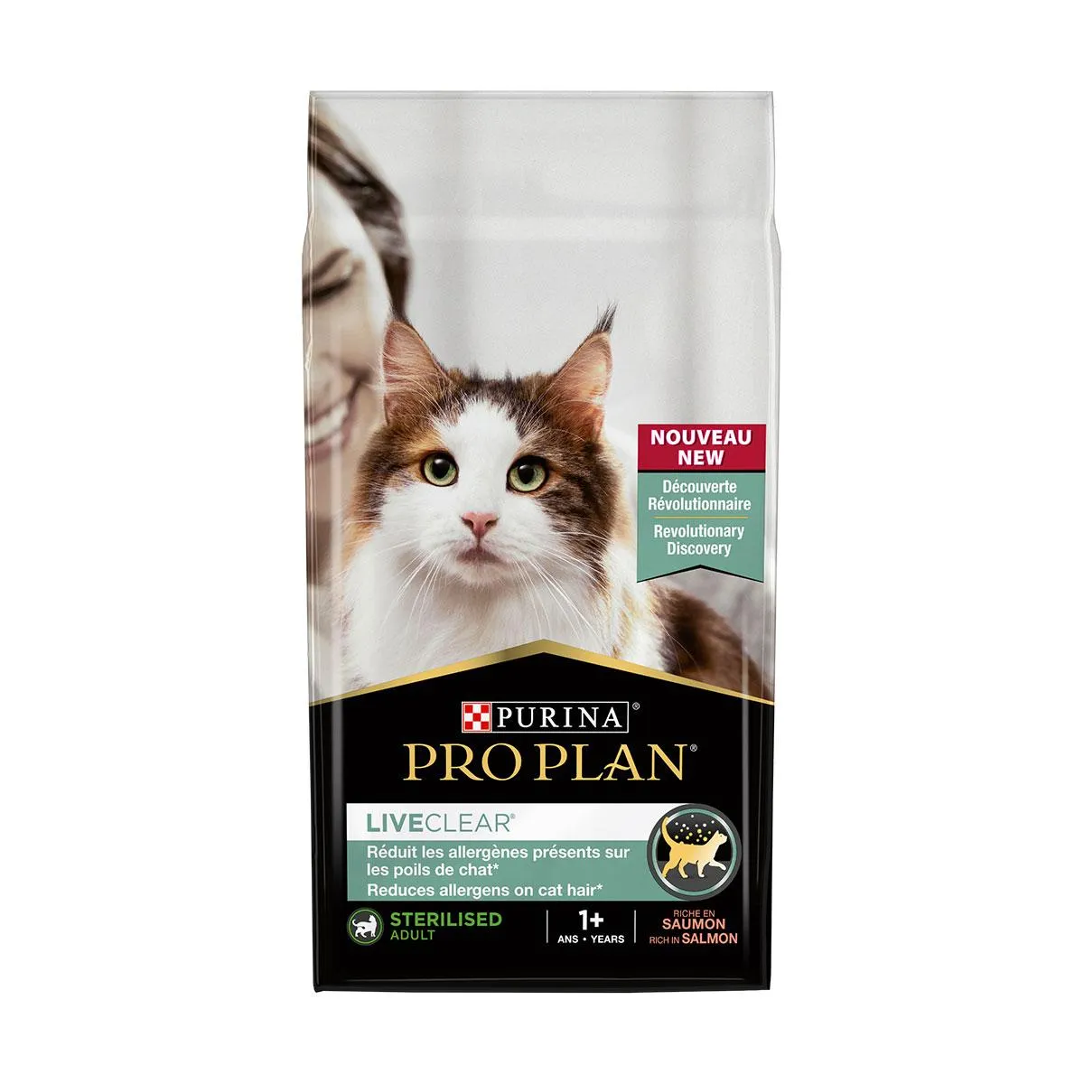 PURINA PRO PLAN LiveClear Sterilised Adult 1+ au saumon pour chat - Sac de 1,4 kg