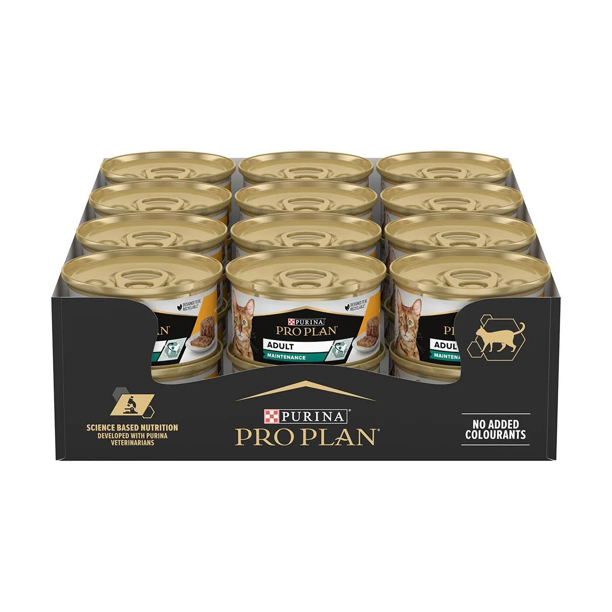 PURINA PRO PLAN Maintenance Adult au poulet pour chat - 24 boîtes de 85 g