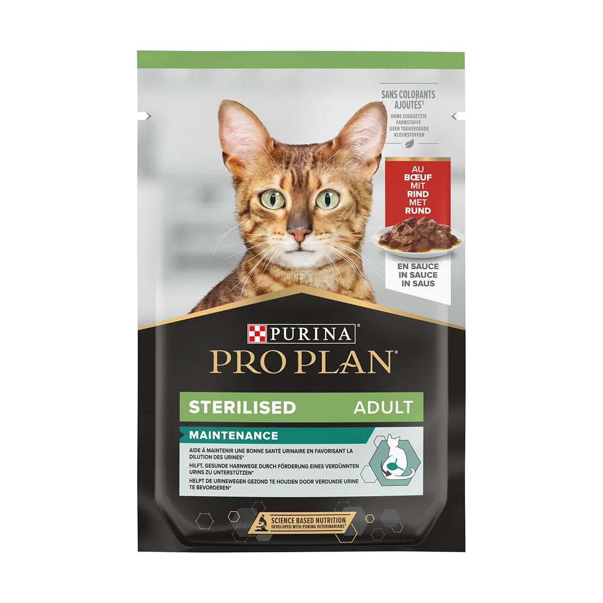 [16263] PURINA PRO PLAN Maintenance Sterilised Adult au boeuf pour chat - 26 sachets de 85 g