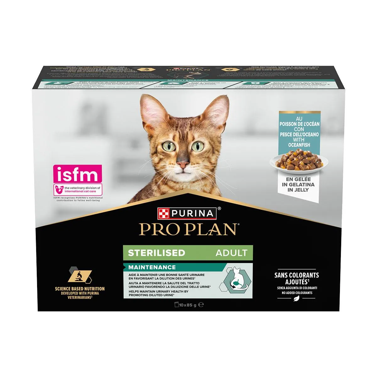 PURINA PRO PLAN Maintenance Sterilised Adult au cabillaud pour chat - 10 sachets de 85 g