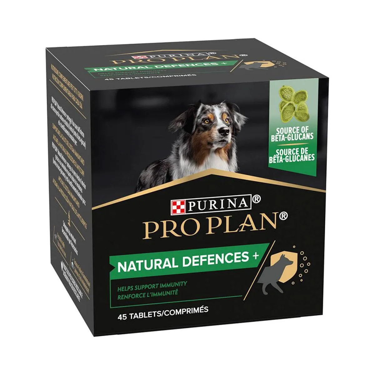 PURINA PRO PLAN Natural Defences + Adult pour chien - Pot de 45 comprimés