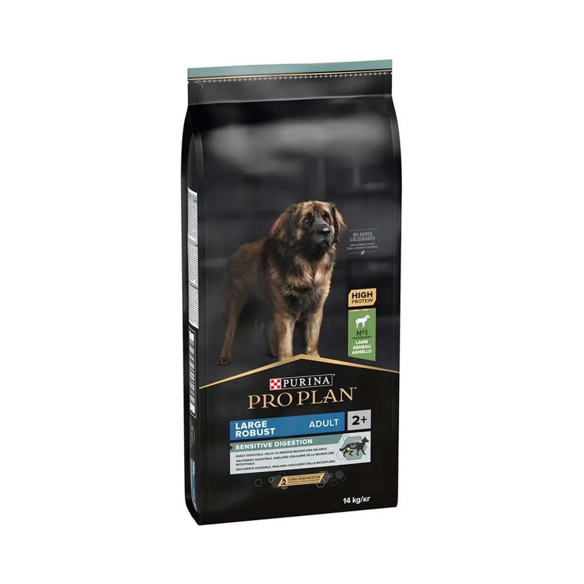 PURINA PRO PLAN Sensitive Digestion Large Robust Adult 2+ à l'agneau pour chien - Sac de 14 kg