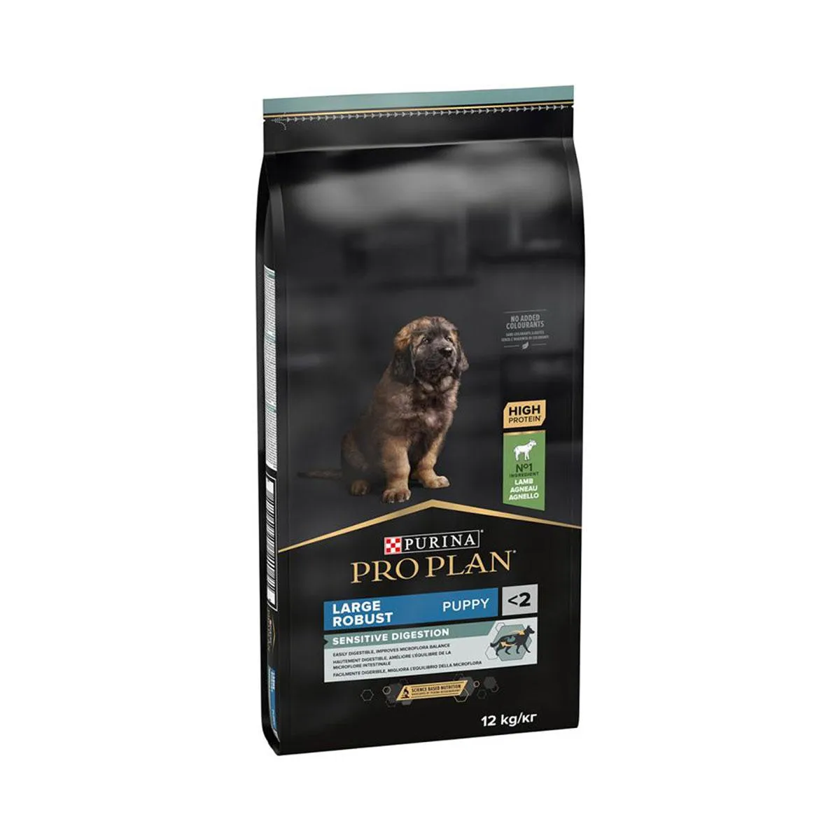 [11868] PURINA PRO PLAN Sensitive Digestion Large Robust Puppy <2 à l'agneau pour chien - Sac de 12 kg