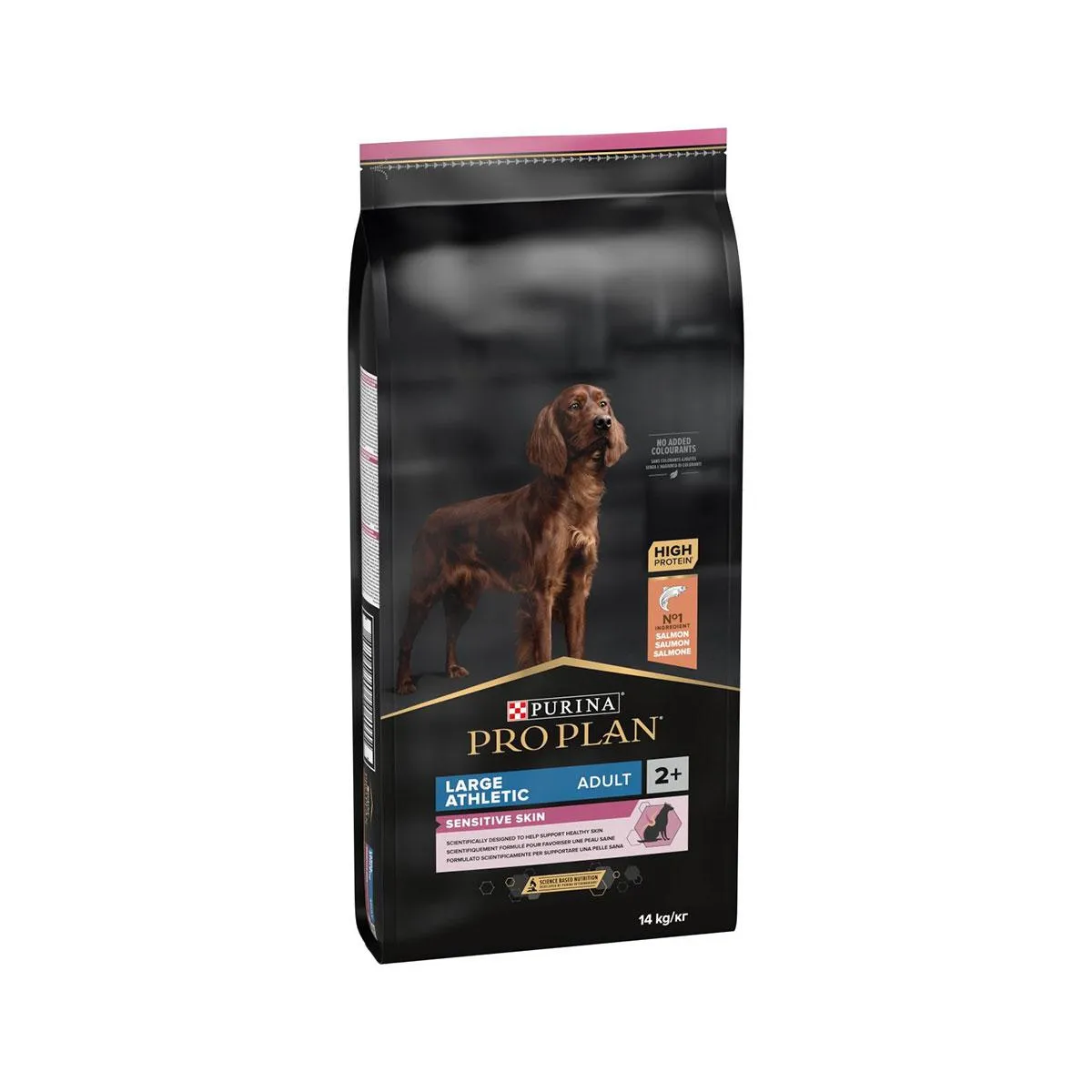[76837] PURINA PRO PLAN Sensitive Skin Large Athletic Adult 2+ au saumon pour chien - Sac de 14 kg