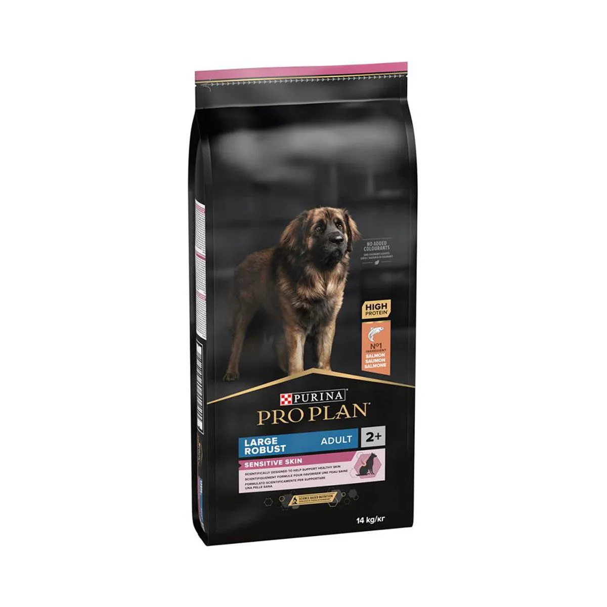 [76856] PURINA PRO PLAN Sensitive Skin Large Robust Adult 2+ au saumon pour chien - Sac de 14 kg