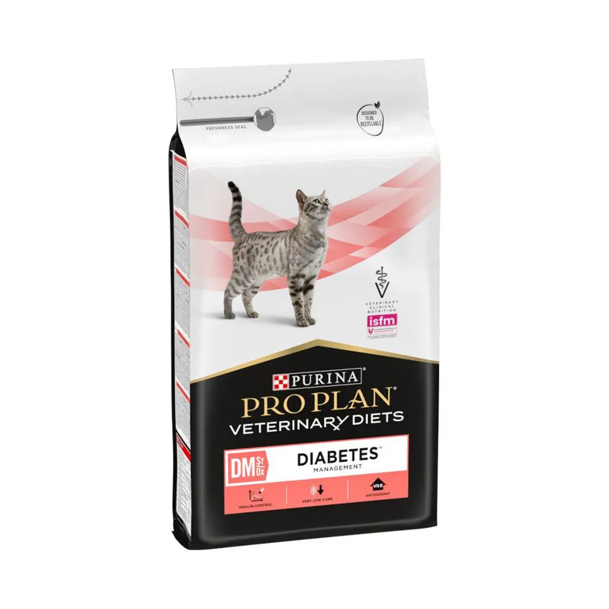 PURINA PRO PLAN VETERINARY DIETS DM St/Ox Diabetes Management pour chat - Sac de 1,5 kg