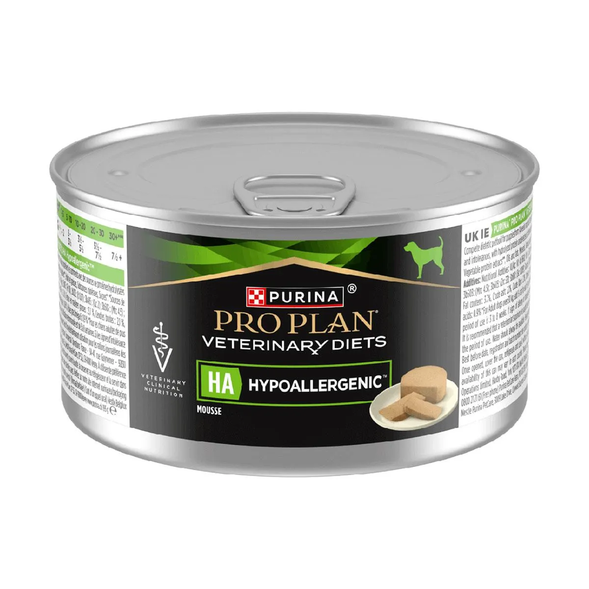[16756] PURINA PRO PLAN VETERINARY DIETS HA Hypoallergenic pour chien - 24 boîtes de 195 g