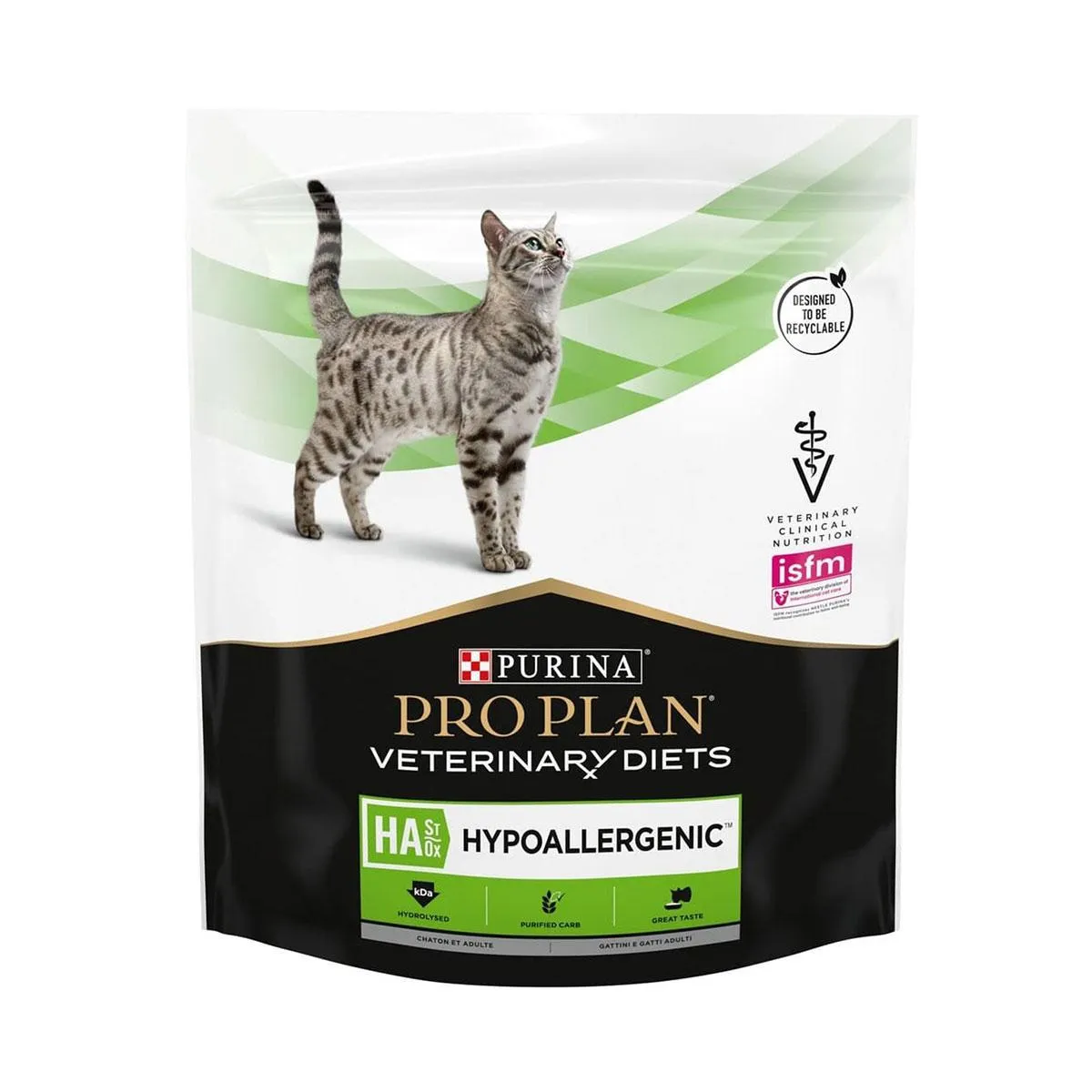 [57638] PURINA PRO PLAN VETERINARY DIETS HA St/Ox Hypoallergenic Kitten & Adult pour chat - Sac de 325 g