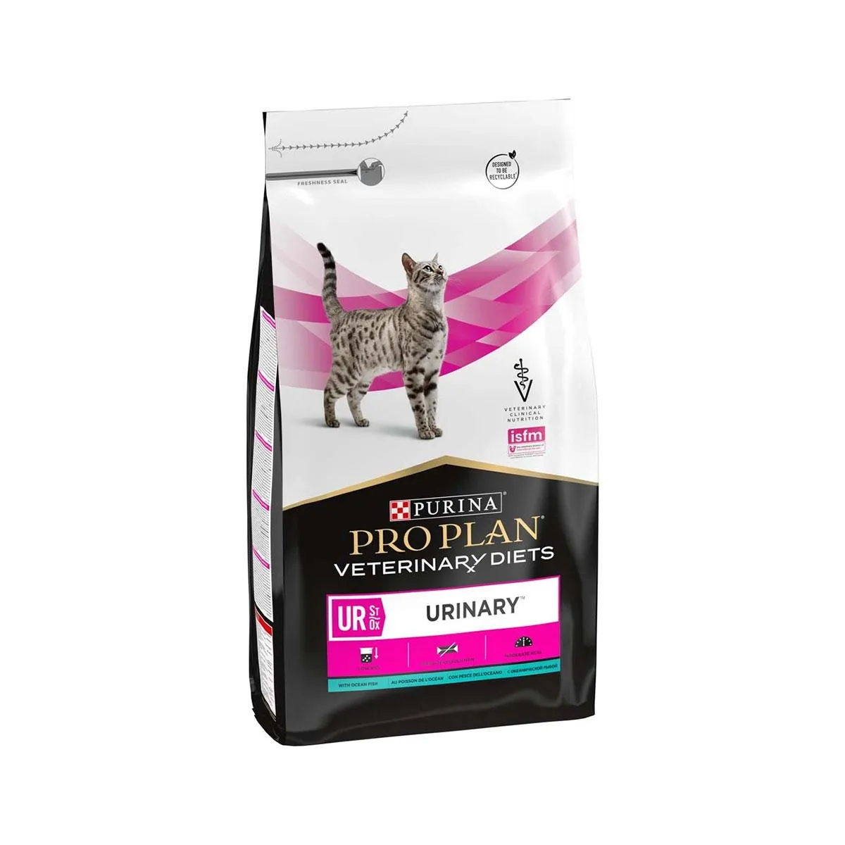 [56699] PURINA PRO PLAN VETERINARY DIETS UR St/Ox Urinary au poisson pour chat - Sac de 1,5 kg