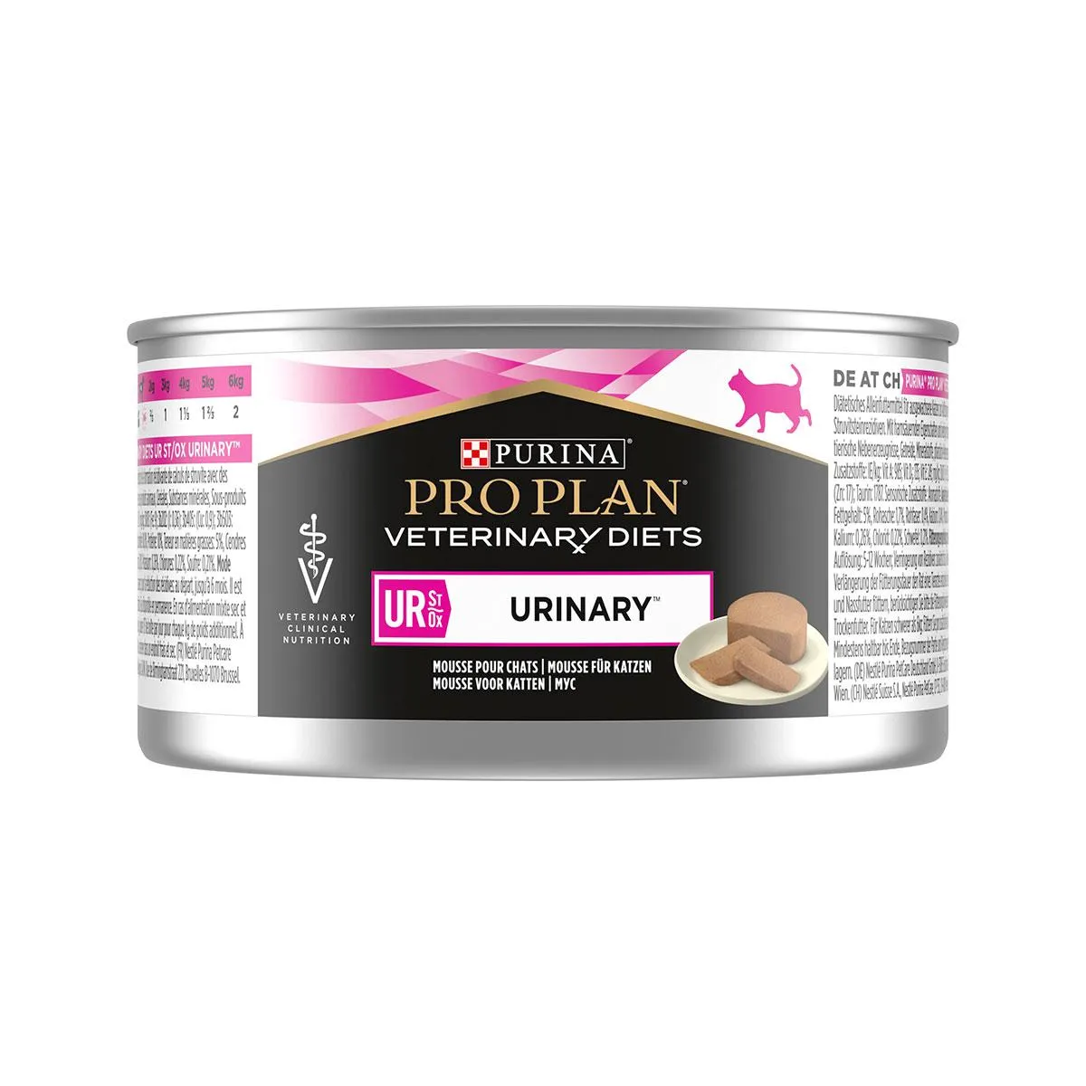 PURINA PRO PLAN VETERINARY DIETS UR St/Ox Urinary à la dinde pour chat - 24 boites de 195 g