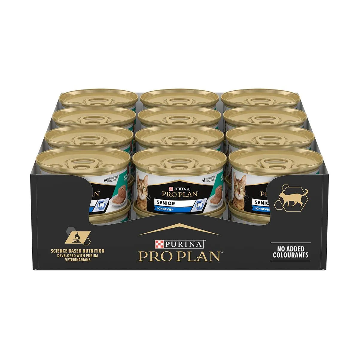 PURINA PROPLAN Longevis Senior 7+ au thon pour chat - 24 boîtes de 85 g