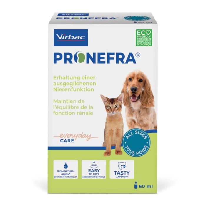 [26921/1854200] VIRBAC PRONEFRA Fonction Rénale pour chien & chat - Flacon de 60 ml