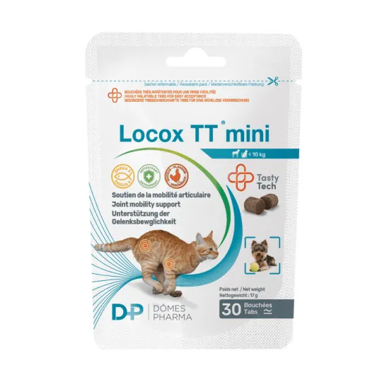 [14886/1863220] Dômes Pharma TVM Locox TT Mini - bouchées articulations petit chien & chat