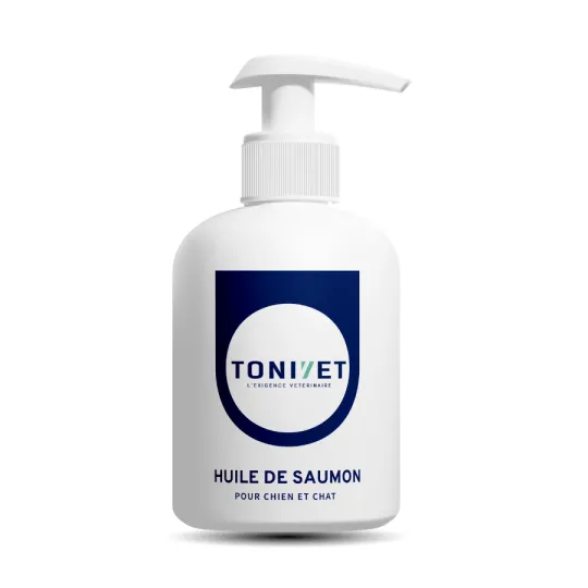 [75329] Tonivet Lab - huile de saumon soin peau chien & chat, flacon de 250 mL