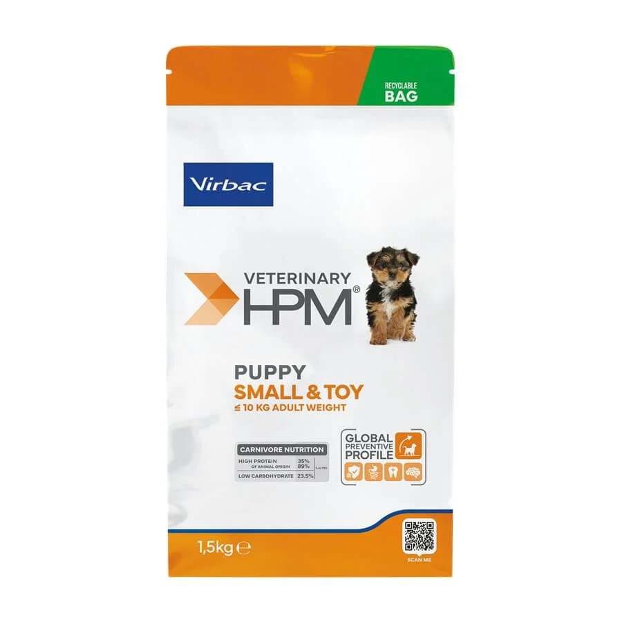 [VIRB-23] VIRBAC VETERINARY HPM Small & Toy Puppy pour chien - Sac de 1.5kg