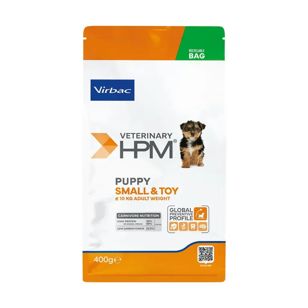 VIRBAC VETERINARY HPM Small & Toy Puppy pour chien - Sac de 400g