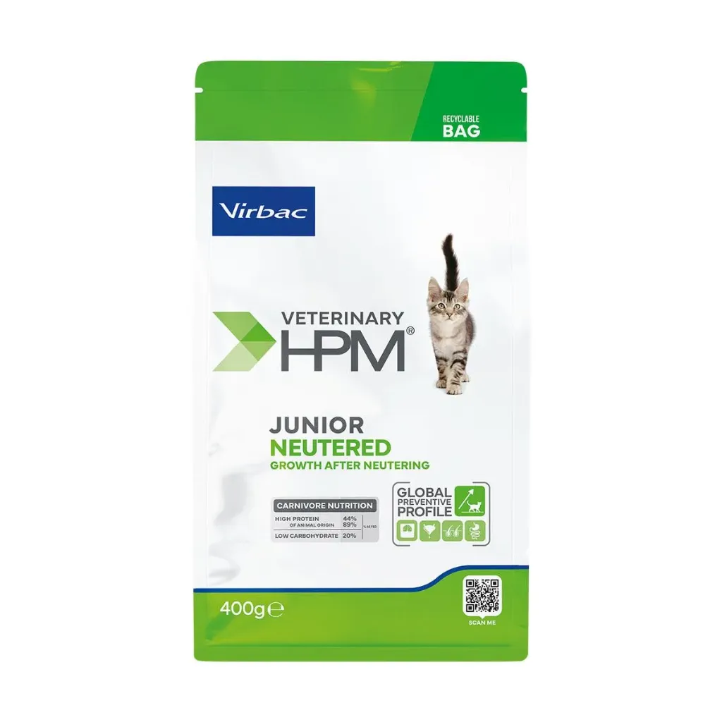 VIRBAC VETERINARY HPM JUNIOR NEUTERED CAT 400G