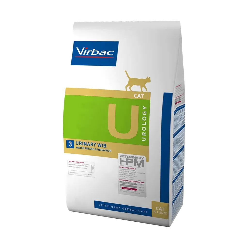 VIRBAC VETERINARY HPM U Urology 3 Urinary Wib Water Intake & Behaviour pour chat - Sac de 1,5 kg