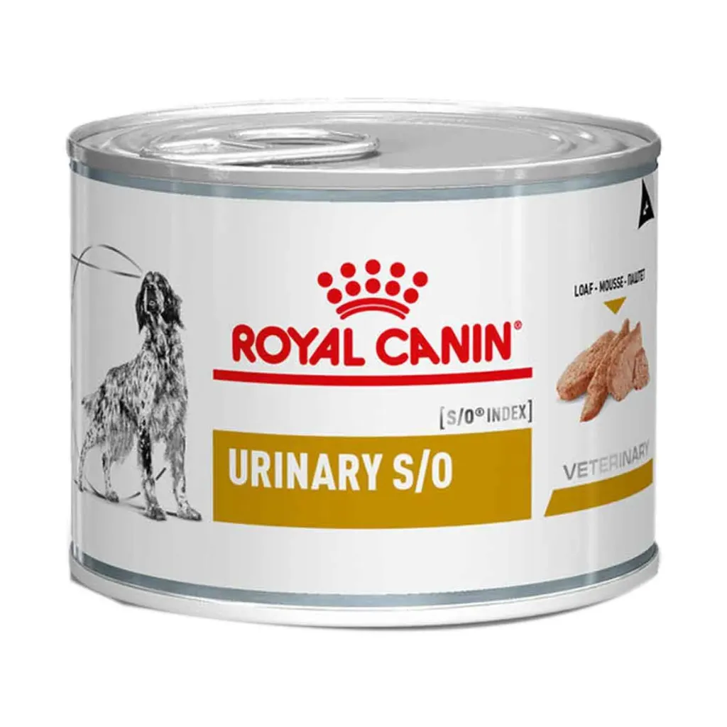 [10923] ROYAL CANIN VETERINARY Urinary S/O pour chien - 12 boîtes de 200 g