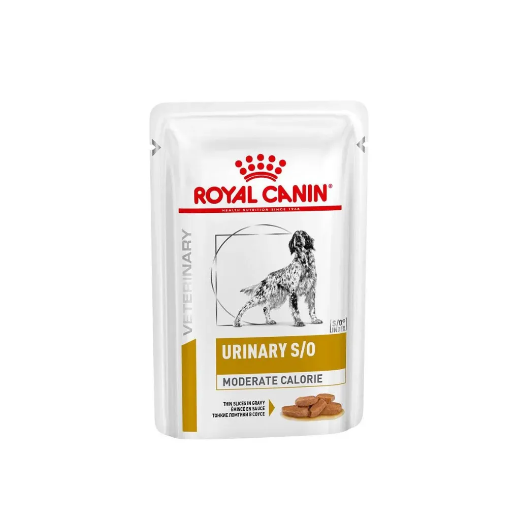 [10939] ROYAL CANIN VETERINARY Urinary S/O Moderate Calorie pour chien - 12 sachets de 100 g