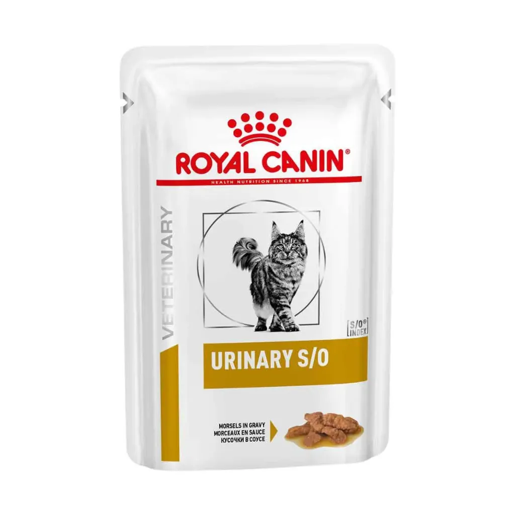 [10955] ROYAL CANIN VETERINARY Urinary S/O pour chat - 12 sachets de 85 g