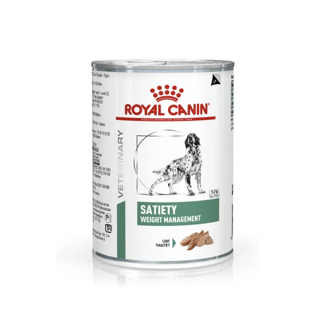 [11907] ROYAL CANIN VETERINARY Satiety Weight Management pour chien - 12 boîtes de 410 g