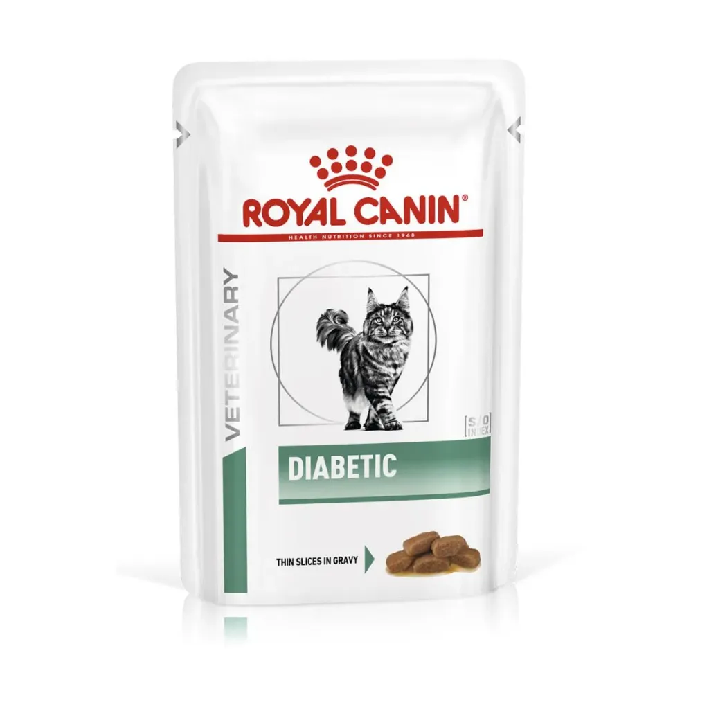 [11912] ROYAL CANIN VETERINARY Diabetic pour chat - 12 sachets de 85 g